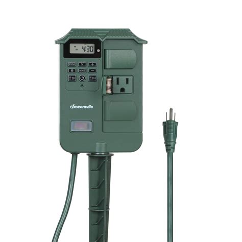 outdoor power stake timer waterproof